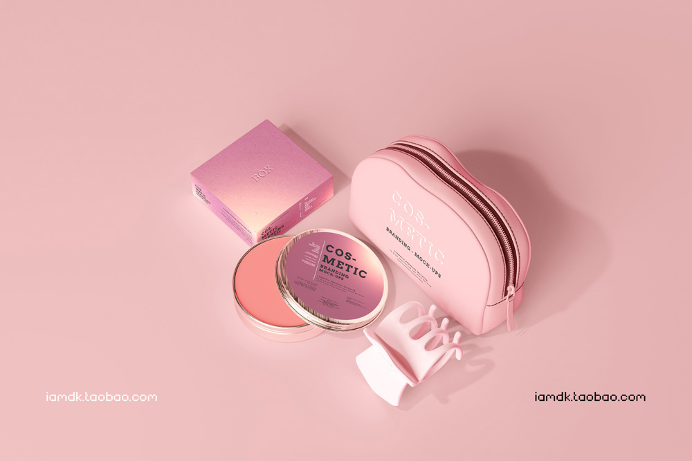 101款化妆品品牌Logo设计名片包装瓶册子展示贴图样机PSD模板 101 Cosmetic Branding Mockup Scenes_img_2