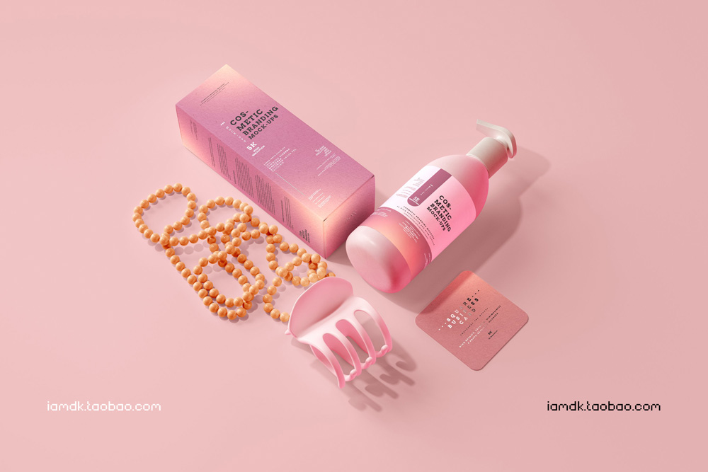 101款化妆品品牌Logo设计名片包装瓶册子展示贴图样机PSD模板 101 Cosmetic Branding Mockup Scenes_img_2