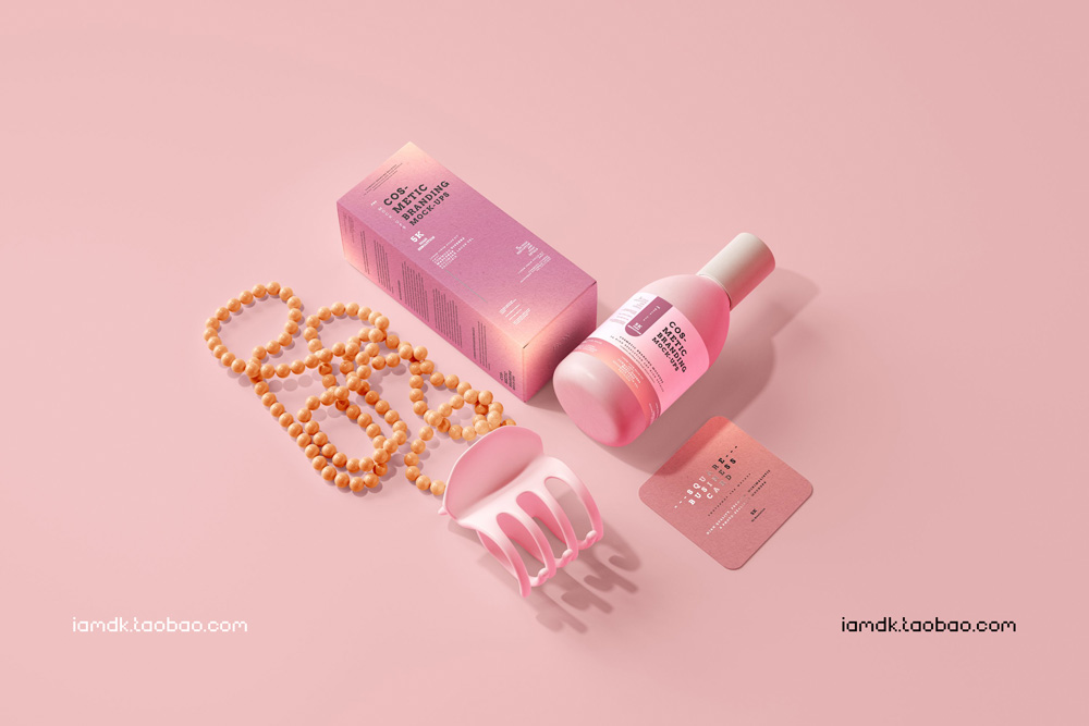 101款化妆品品牌Logo设计名片包装瓶册子展示贴图样机PSD模板 101 Cosmetic Branding Mockup Scenes_img_2