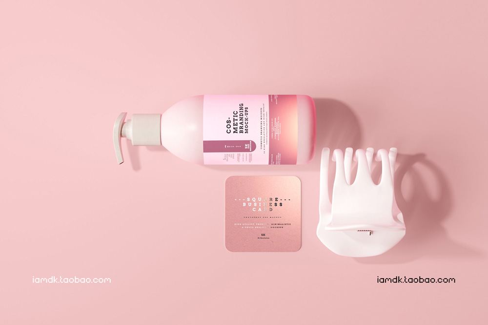 101款化妆品品牌Logo设计名片包装瓶册子展示贴图样机PSD模板 101 Cosmetic Branding Mockup Scenes_img_2