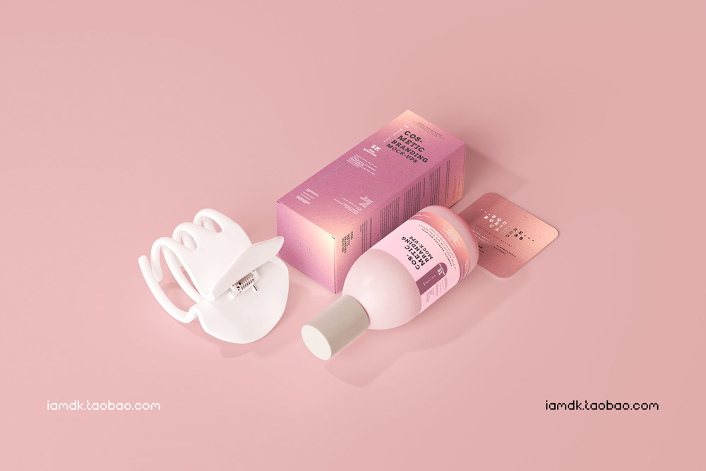 101款化妆品品牌Logo设计名片包装瓶册子展示贴图样机PSD模板 101 Cosmetic Branding Mockup Scenes_img_2