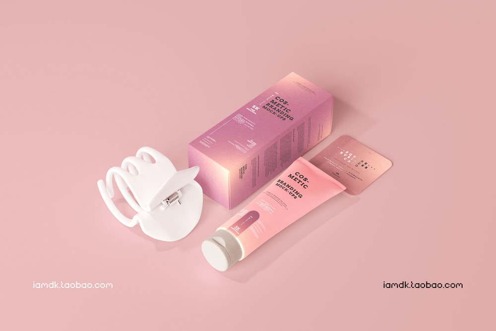 101款化妆品品牌Logo设计名片包装瓶册子展示贴图样机PSD模板 101 Cosmetic Branding Mockup Scenes_img_2