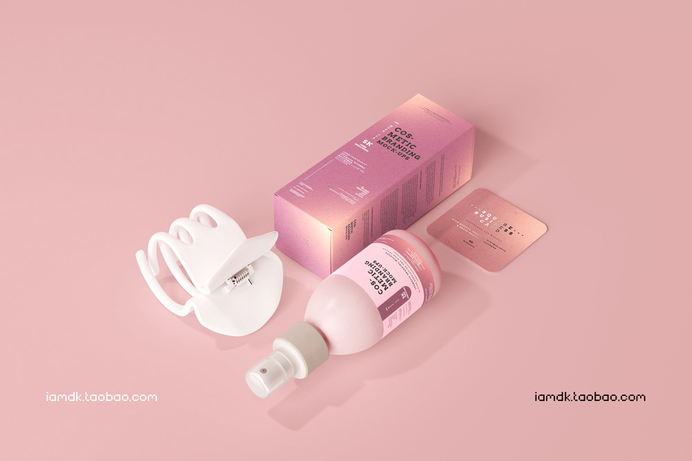 101款化妆品品牌Logo设计名片包装瓶册子展示贴图样机PSD模板 101 Cosmetic Branding Mockup Scenes_img_2