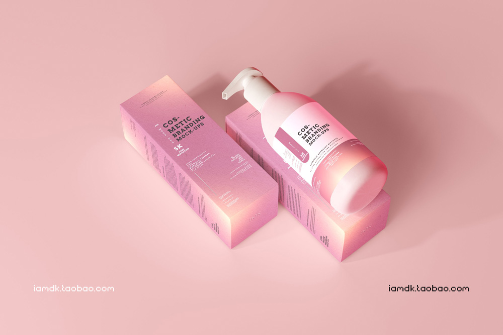 101款化妆品品牌Logo设计名片包装瓶册子展示贴图样机PSD模板 101 Cosmetic Branding Mockup Scenes_img_2