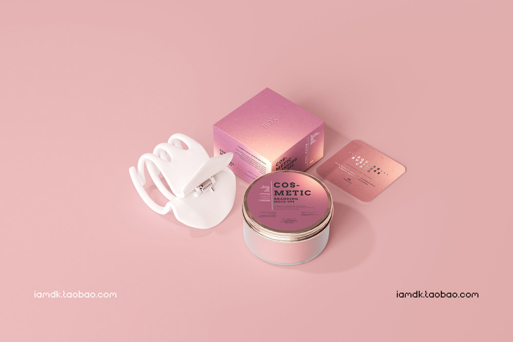 101款化妆品品牌Logo设计名片包装瓶册子展示贴图样机PSD模板 101 Cosmetic Branding Mockup Scenes_img_2