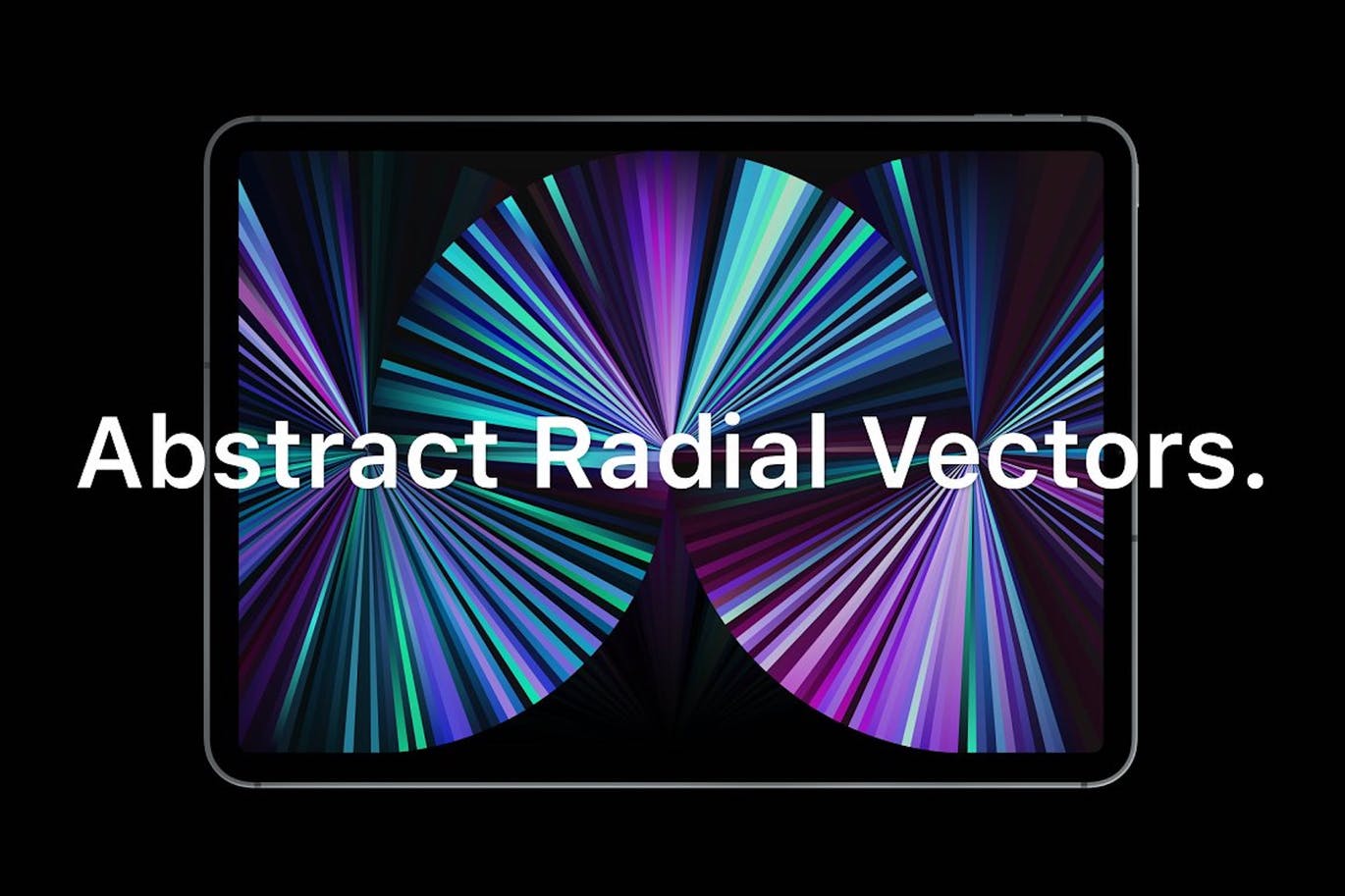 27款炫彩未来科幻抽象激光镭射径向万花筒背景底纹Ai素材源文件 Abstract Radial Vectors_img_2