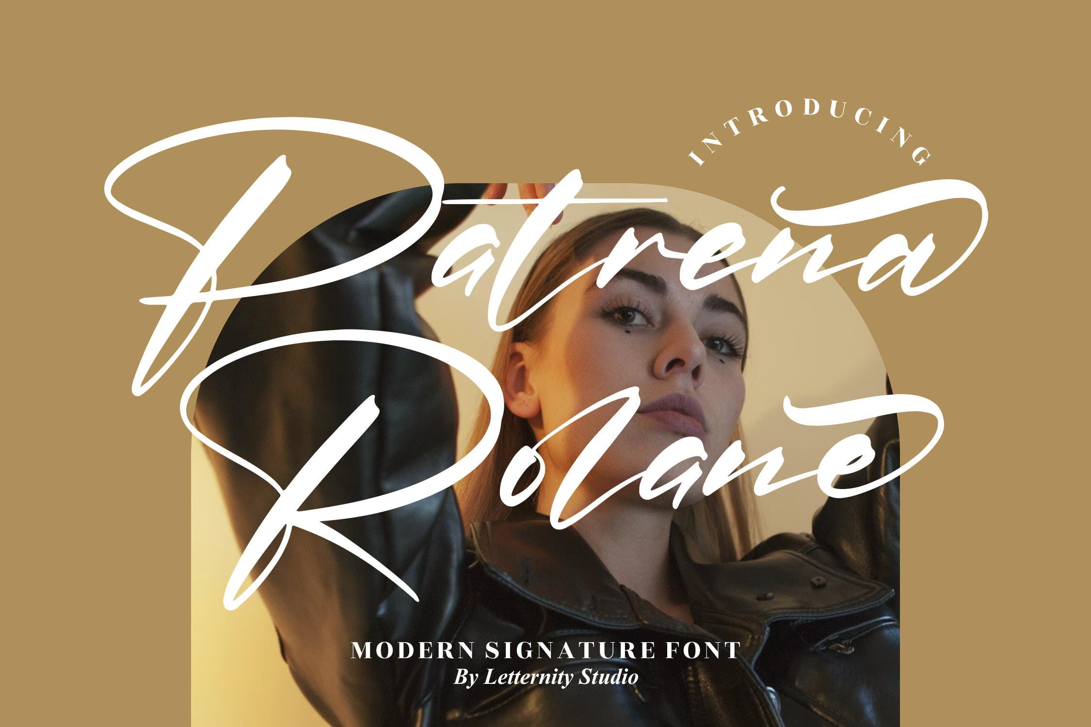 优雅品牌海报签名设计手写英文字体 Patrena Rolane Modern Signature Font LS_img_2