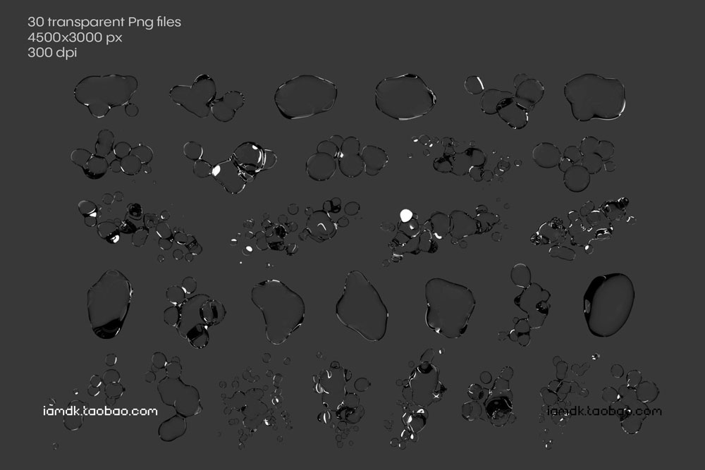 30款潮流逼真透明水珠水滴海报字体设计Ps样机素材特效生成模板 30 PSD Templates and 18 Actions_img_2