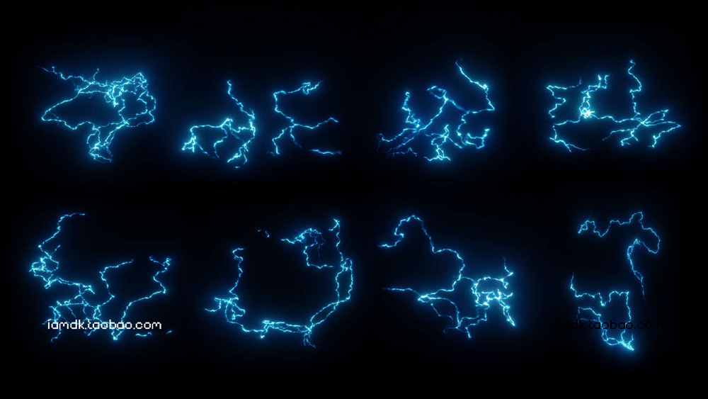 [更新带发光]262组电弧闪电能量魔法科幻超能力特效合成4K视频素材 Triune Digital - Electric Pack_img_2