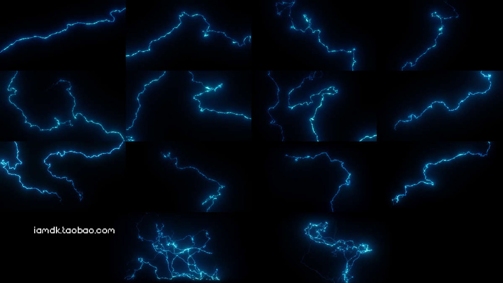 [更新带发光]262组电弧闪电能量魔法科幻超能力特效合成4K视频素材 Triune Digital - Electric Pack_img_2