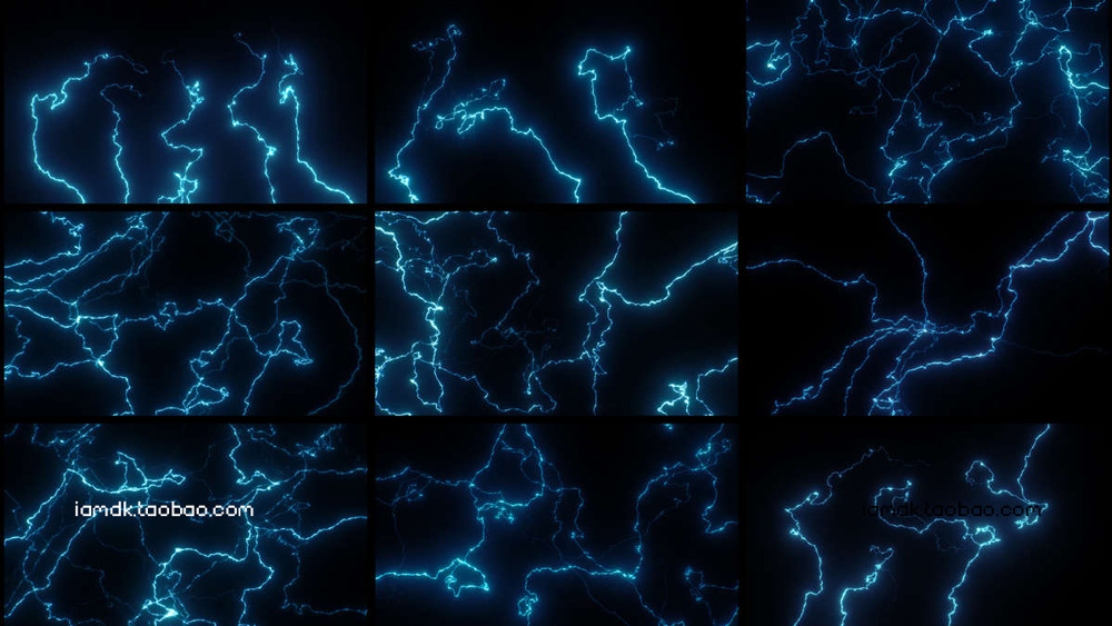 [更新带发光]262组电弧闪电能量魔法科幻超能力特效合成4K视频素材 Triune Digital - Electric Pack_img_2