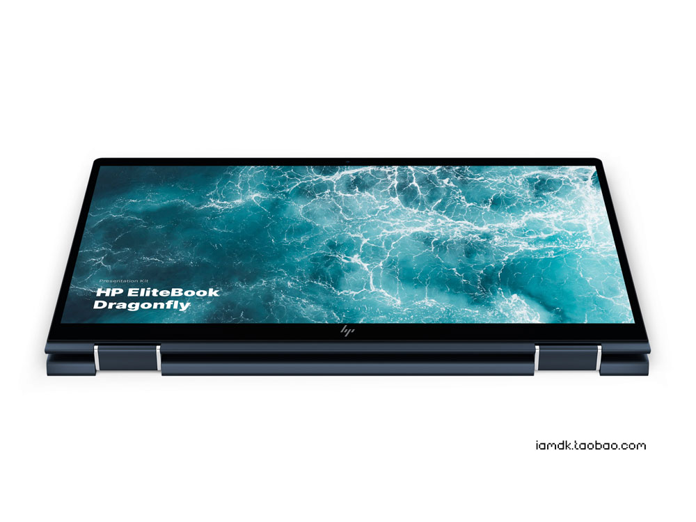 时尚惠普Elitebook笔记本电脑屏幕演示样机模板 HP Elitebook Dragonfly Mockups_img_2