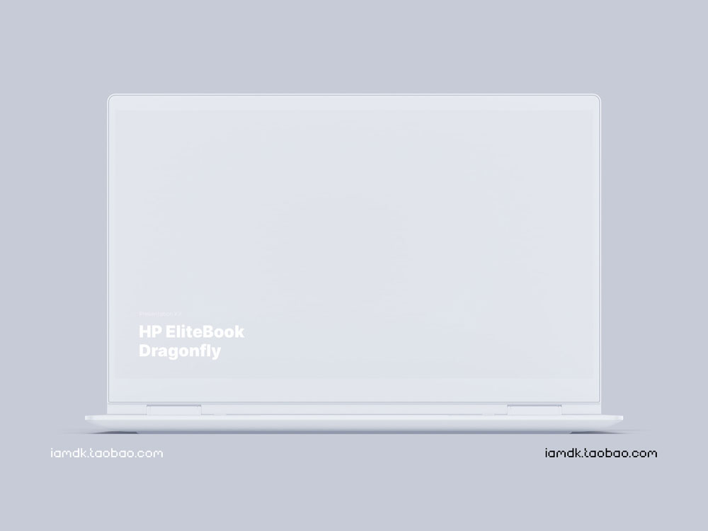 时尚惠普Elitebook笔记本电脑屏幕演示样机模板 HP Elitebook Dragonfly Mockups_img_2