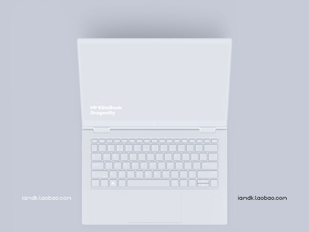 时尚惠普Elitebook笔记本电脑屏幕演示样机模板 HP Elitebook Dragonfly Mockups_img_2