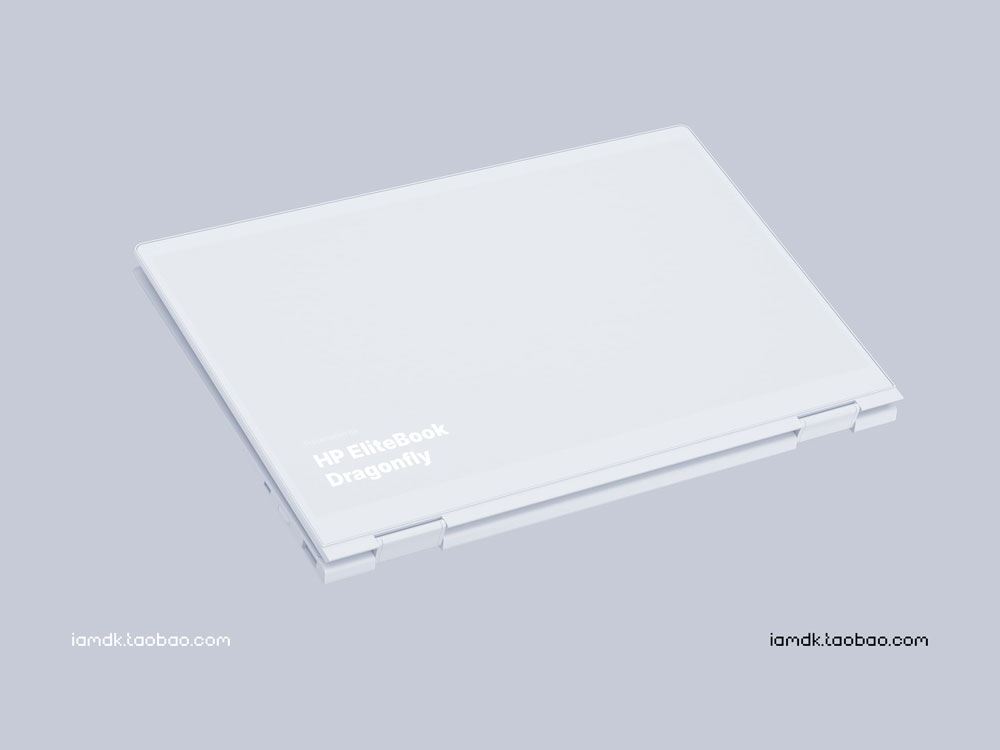 时尚惠普Elitebook笔记本电脑屏幕演示样机模板 HP Elitebook Dragonfly Mockups_img_2