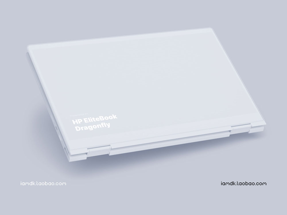 时尚惠普Elitebook笔记本电脑屏幕演示样机模板 HP Elitebook Dragonfly Mockups_img_2