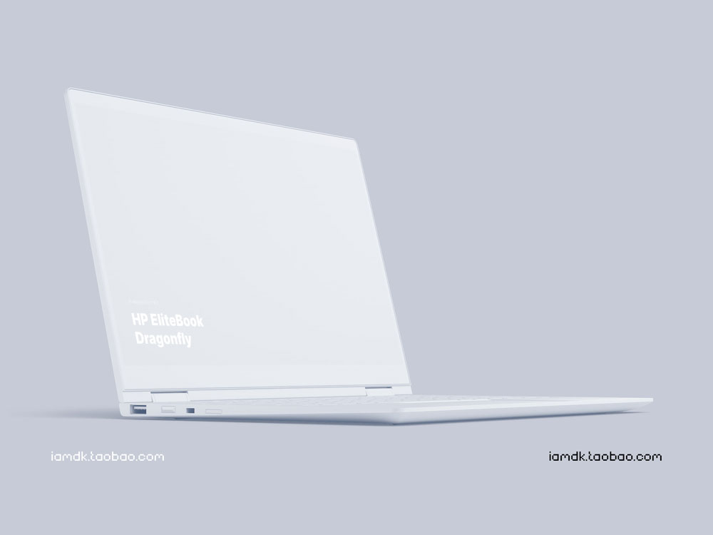 时尚惠普Elitebook笔记本电脑屏幕演示样机模板 HP Elitebook Dragonfly Mockups_img_2