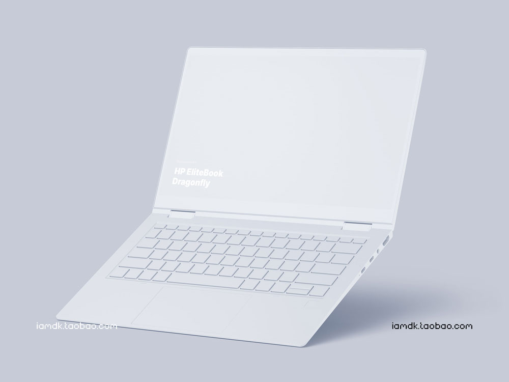 时尚惠普Elitebook笔记本电脑屏幕演示样机模板 HP Elitebook Dragonfly Mockups_img_2