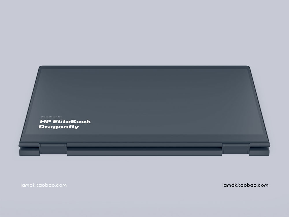 时尚惠普Elitebook笔记本电脑屏幕演示样机模板 HP Elitebook Dragonfly Mockups_img_2