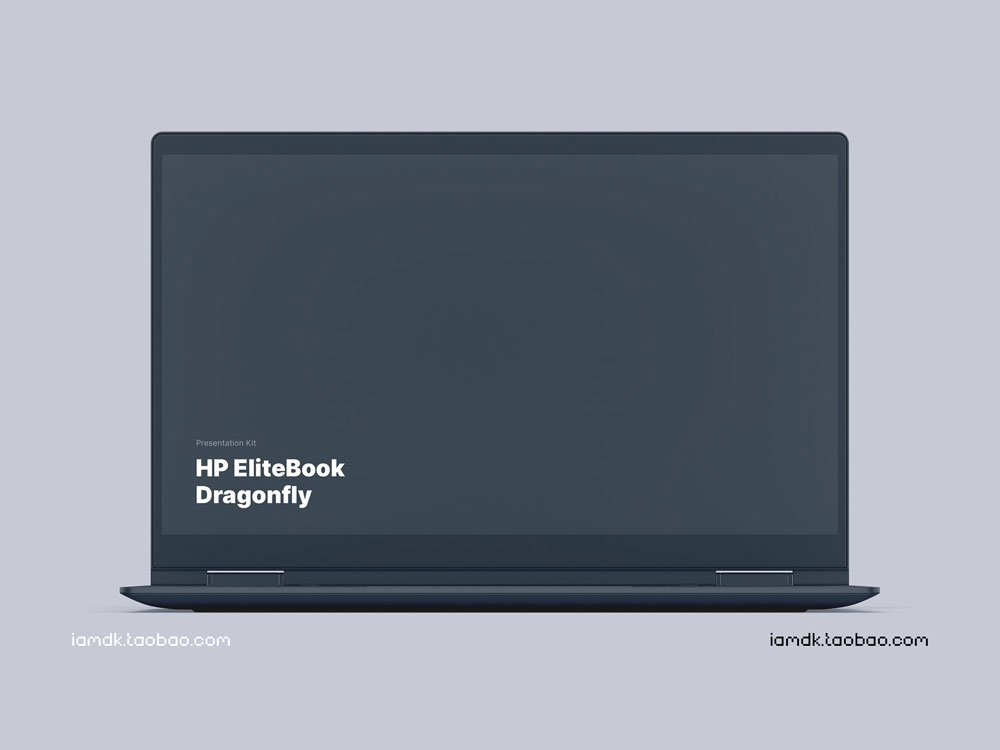 时尚惠普Elitebook笔记本电脑屏幕演示样机模板 HP Elitebook Dragonfly Mockups_img_2