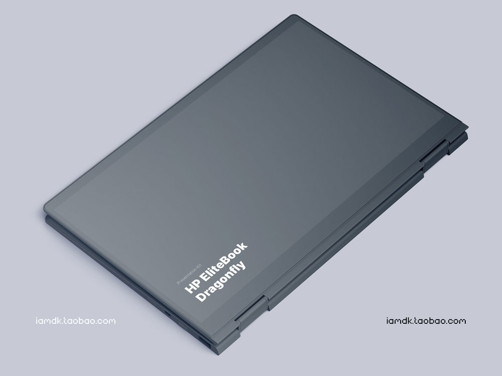 时尚惠普Elitebook笔记本电脑屏幕演示样机模板 HP Elitebook Dragonfly Mockups_img_2