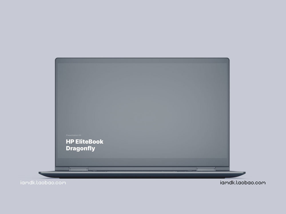 时尚惠普Elitebook笔记本电脑屏幕演示样机模板 HP Elitebook Dragonfly Mockups_img_2