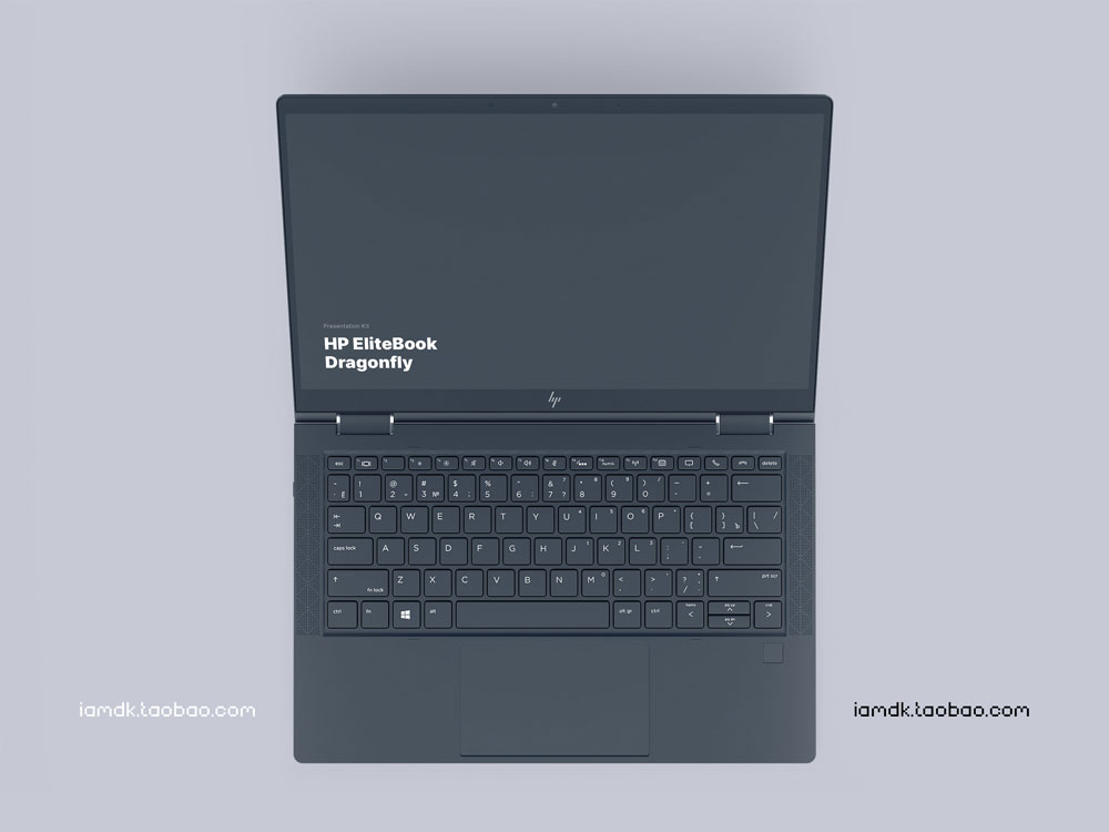 时尚惠普Elitebook笔记本电脑屏幕演示样机模板 HP Elitebook Dragonfly Mockups_img_2