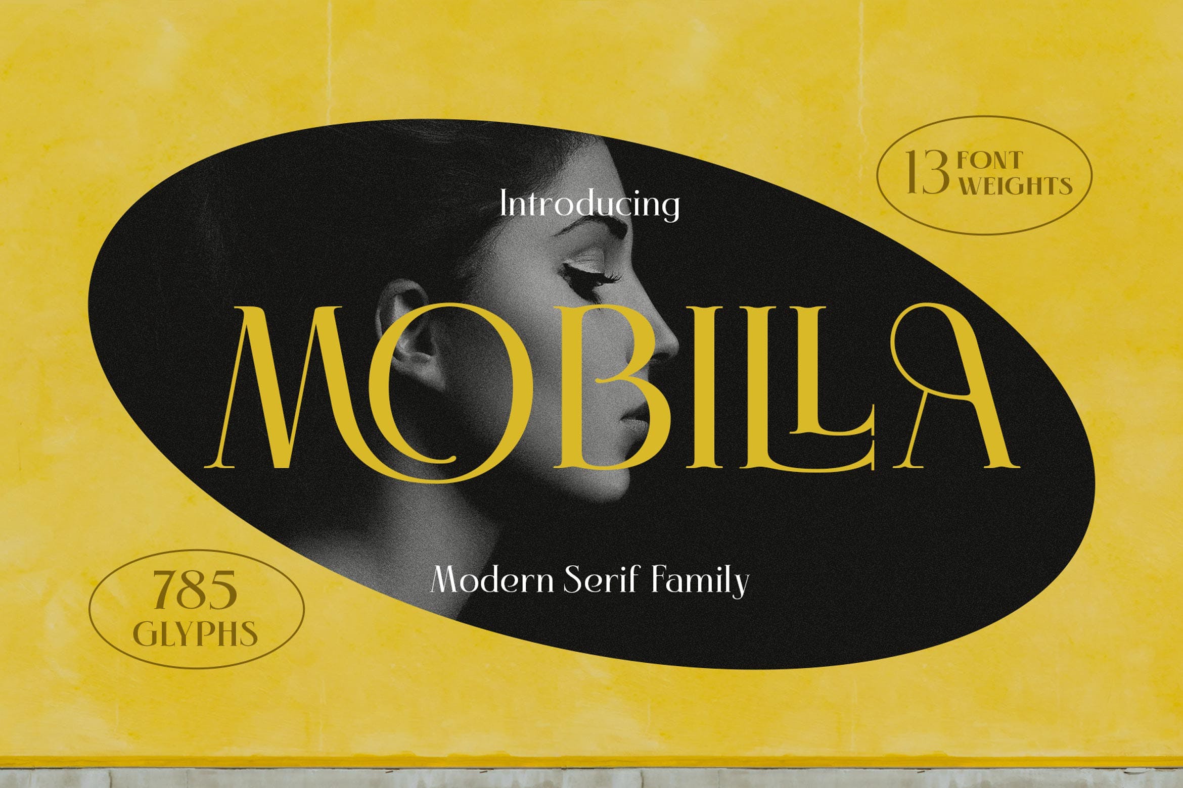 优雅奢华海报婚礼标题设计衬线英文字体 Mobilla Serif Elegant_img_2