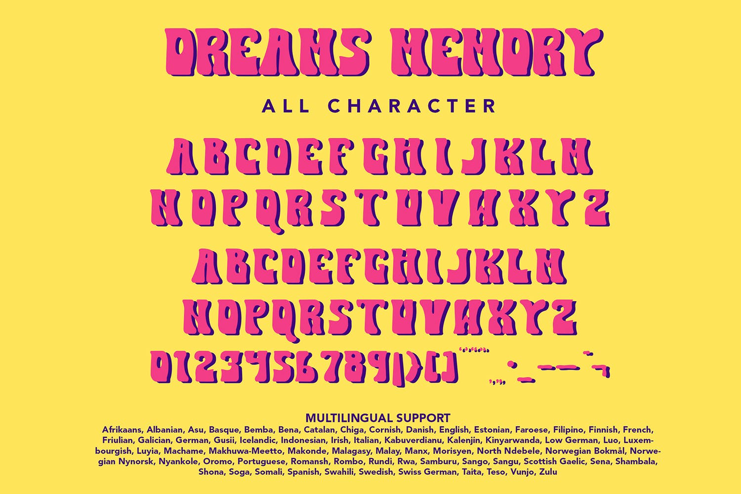 现代时尚品牌目录商标设计手写英文字体 DreamsMemory - Groovy Handwritten Font_img_2