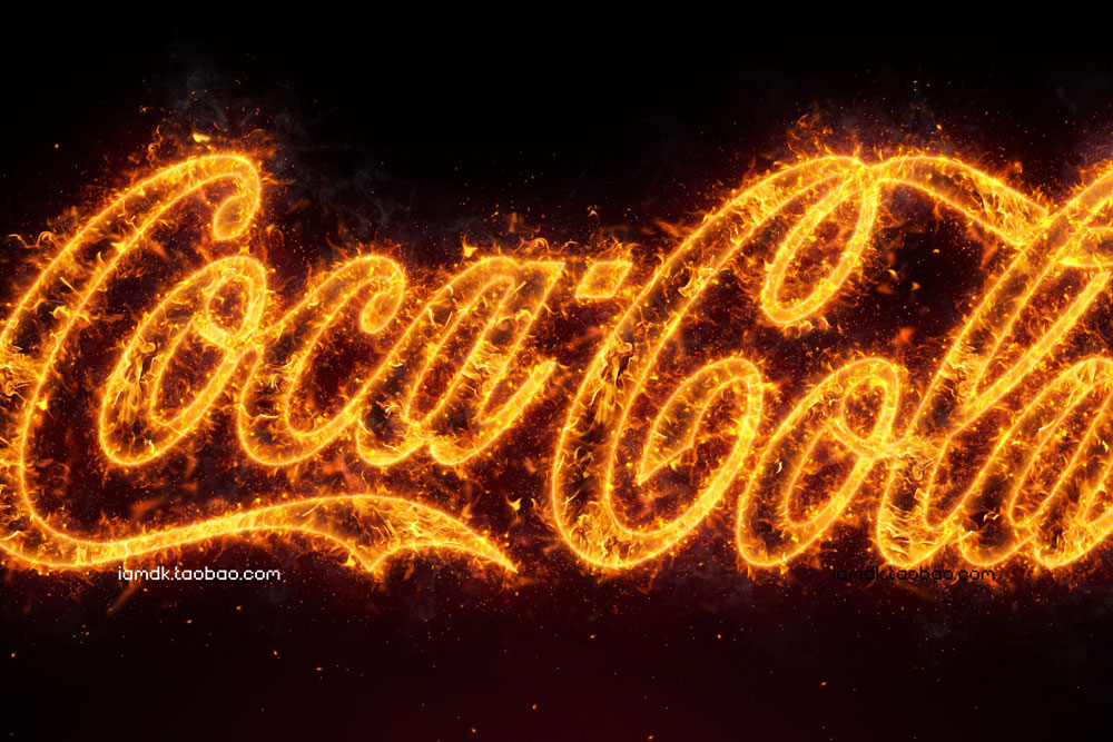 超酷火焰火花烟雾标题Logo文字设计创建者PS动作模板素材 Hyper Fiery – Realistic Fire Effect for Texts and Logos_img_2