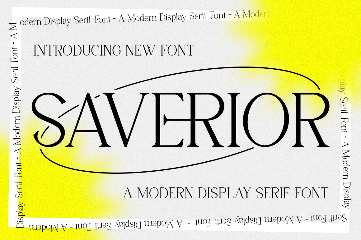 优雅杂志广告标识设计衬线英文字体 Saverior - Advertisement Font_img_2