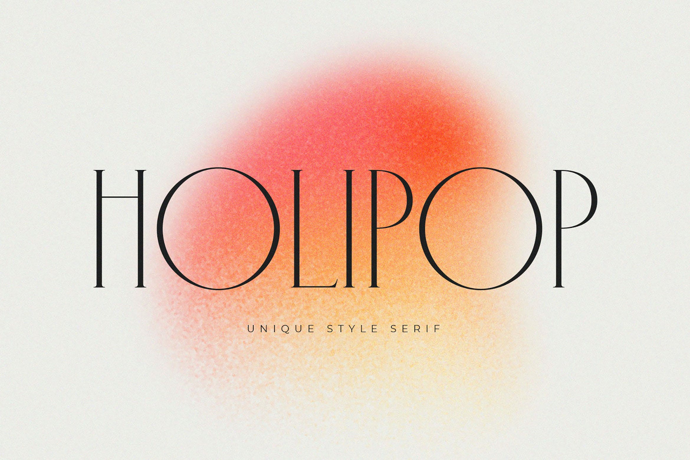 优雅品牌杂志徽标logo设计衬线英文字体 Holipop - Modern Serif Font_img_2