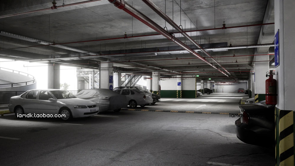 UE模型 模块化立体停车场停车楼3D效果图设计素材 Unreal Engine – Parking Garage_img_2