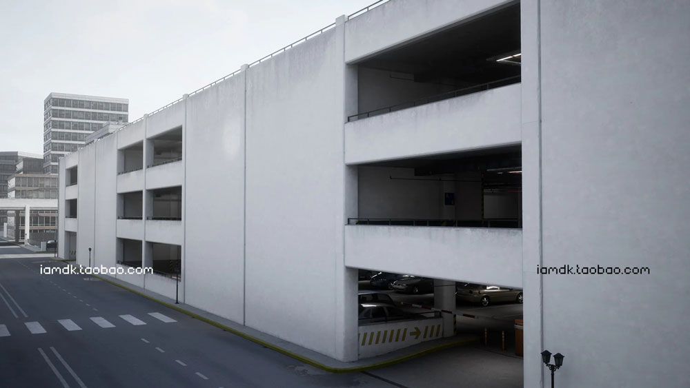 UE模型 模块化立体停车场停车楼3D效果图设计素材 Unreal Engine – Parking Garage_img_2