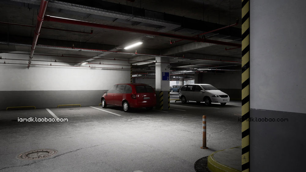 UE模型 模块化立体停车场停车楼3D效果图设计素材 Unreal Engine – Parking Garage_img_2