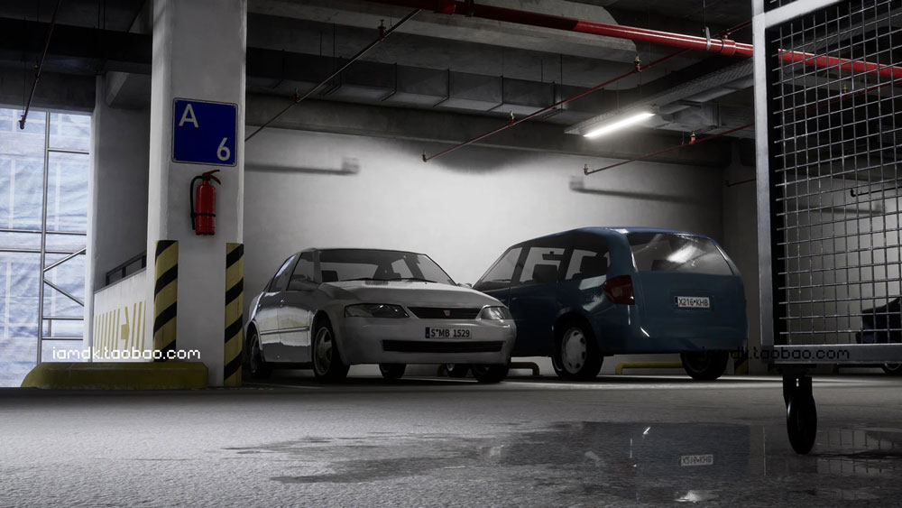 UE模型 模块化立体停车场停车楼3D效果图设计素材 Unreal Engine – Parking Garage_img_2