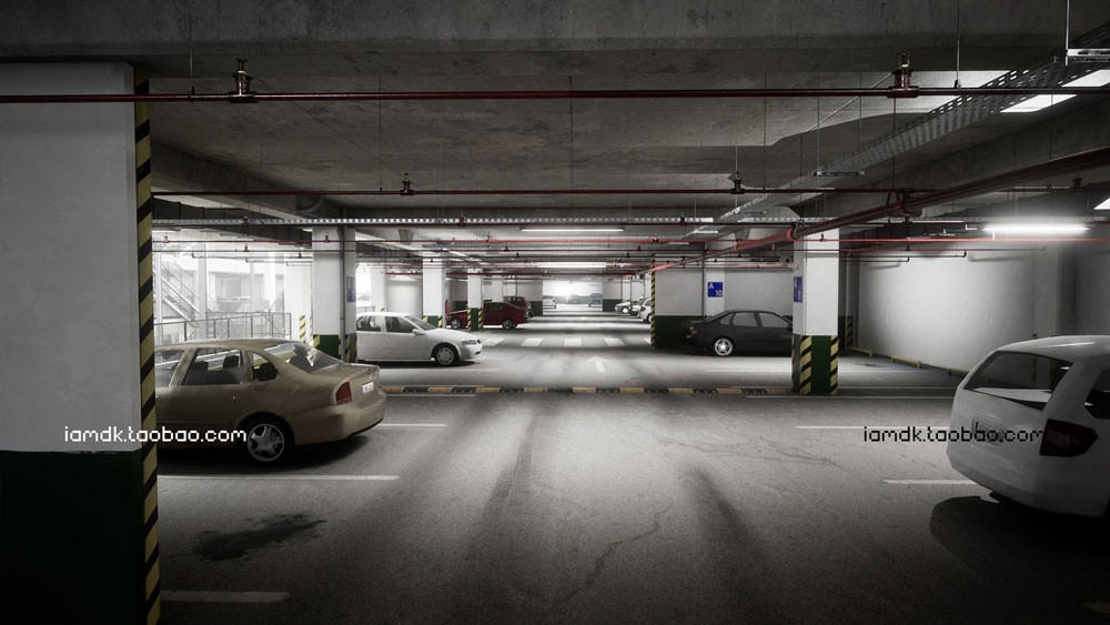 UE模型 模块化立体停车场停车楼3D效果图设计素材 Unreal Engine – Parking Garage_img_2