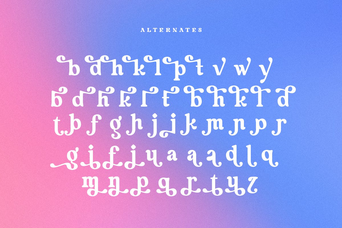 现代复古杂志海报徽标logo设计衬线英文字体 Rainbow - Modern Vintage Font_img_2