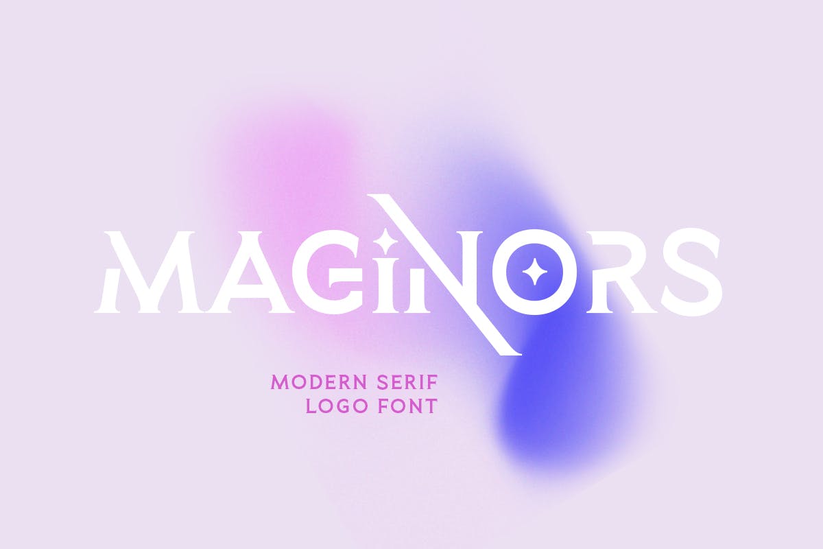 时尚杂志海报标识设计衬线英文字体 Maginors - Serif Logo Font_img_2