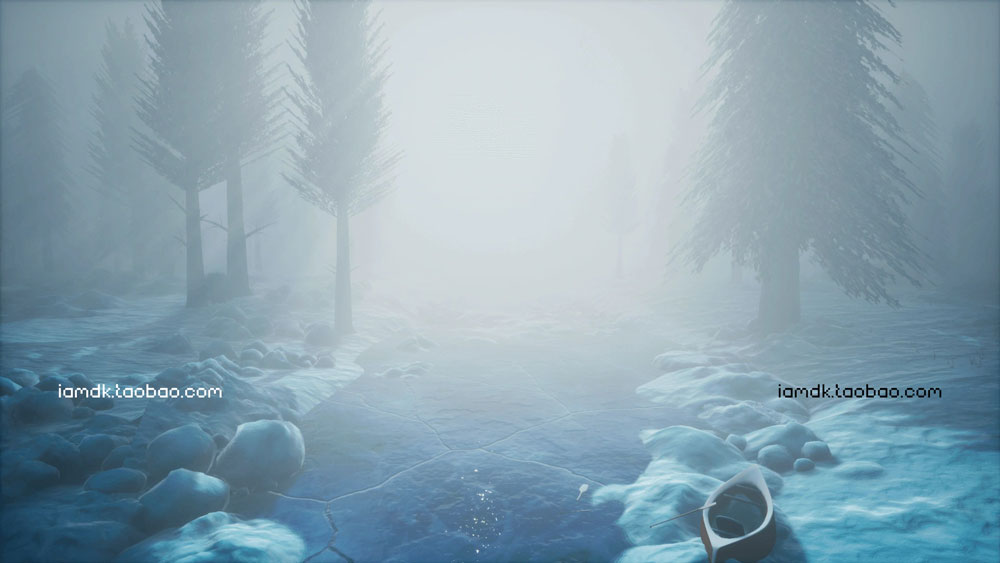 UE模型 程式化冬季松树雪地3D设计素材 Unreal Engine – Stylized Snowy Forest_img_2