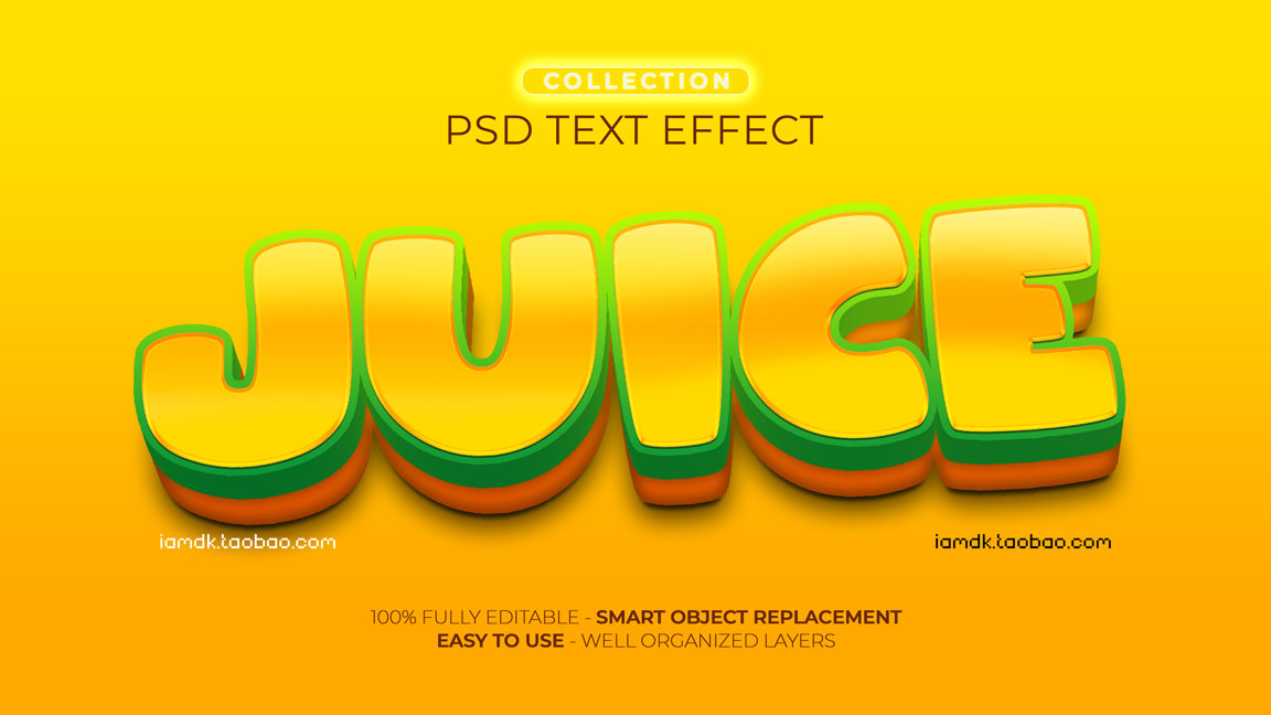 3D质感立体logo标题设计ps文本样式模板素材 Psd Text Effect Set Vol 137_img_2