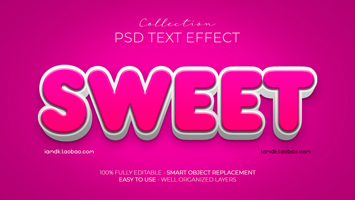 3D质感立体logo标题设计ps文本样式模板素材 Psd Text Effect Set Vol 137_img_2