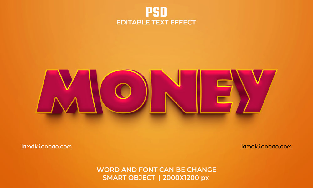 3D质感立体logo标题设计ps文本样式模板素材 Psd Text Effect Set Vol 137_img_2