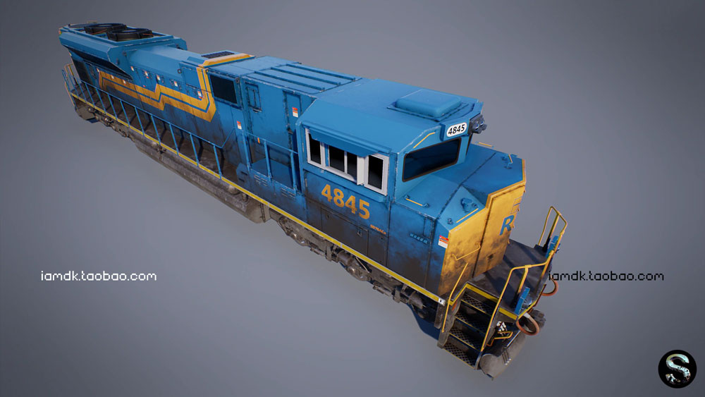 UE模型 高品质铁路运输货车车头3D设计素材 Unreal Engine – Train Pack_img_2