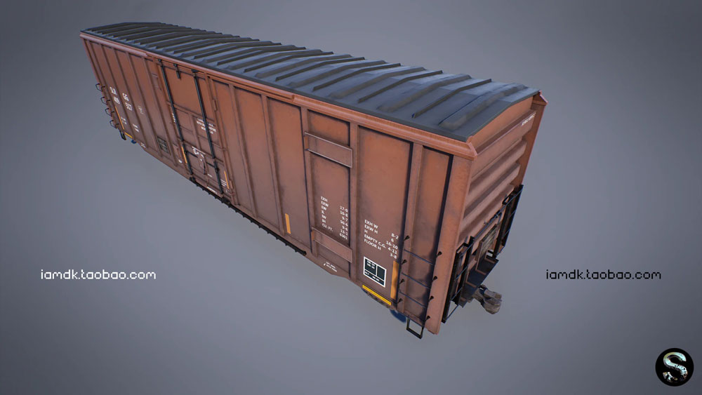 UE模型 高品质铁路运输货车车头3D设计素材 Unreal Engine – Train Pack_img_2