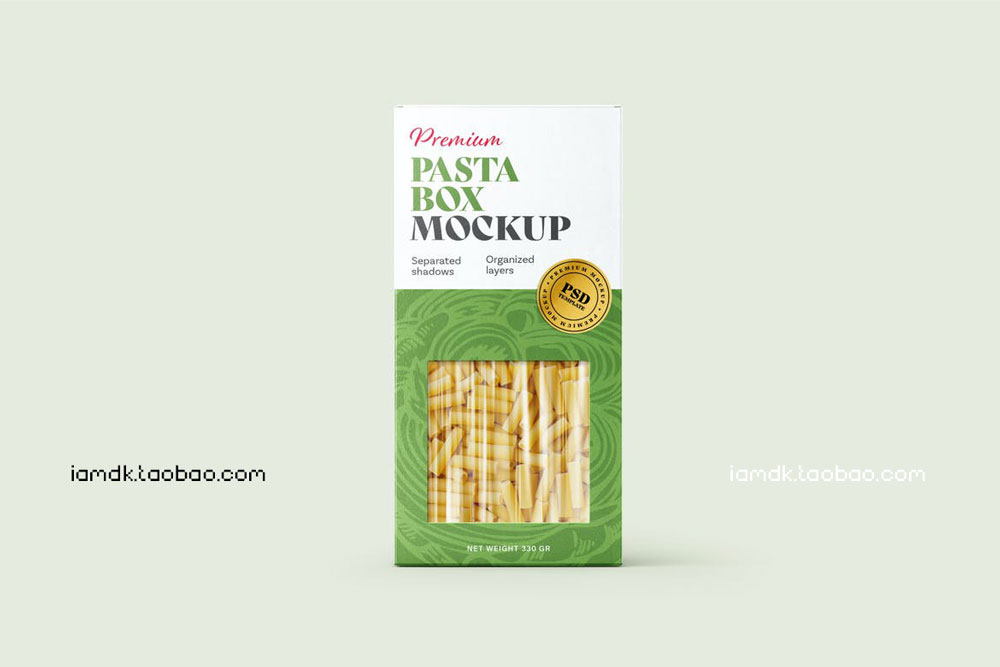 时尚面食食品包装盒设计展示贴图样机合集 Pasta Box Packaging Mockup Set_img_2