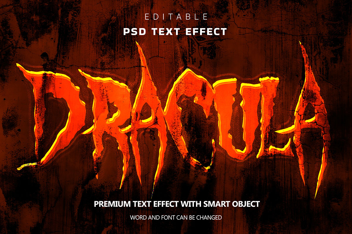 复古炫彩3d立体质感游戏品牌标题logo设计ps样机模板源文件 Text Effect Vol.162_img_2