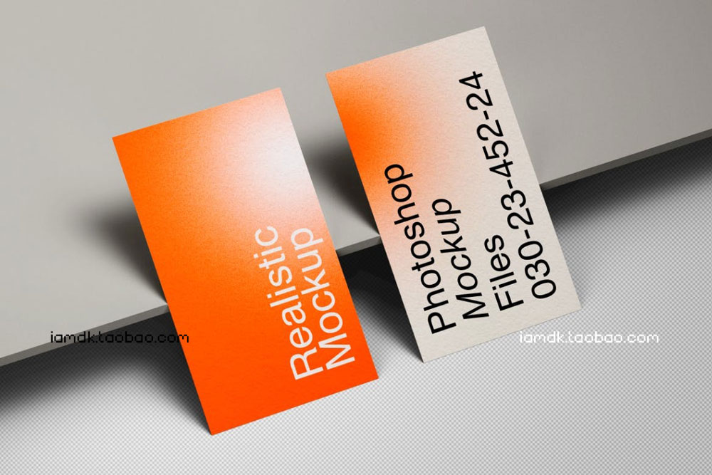 时尚商务个人名片卡片设计展示贴图PSD样机模版 Business Card Mockups_img_2