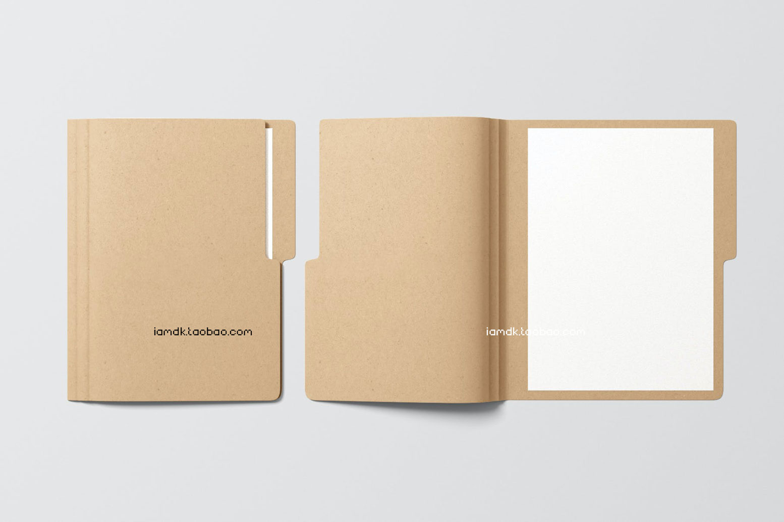 A4文件夹封面信纸品牌logo设计贴图样机 Paper Folder Mockup_img_2