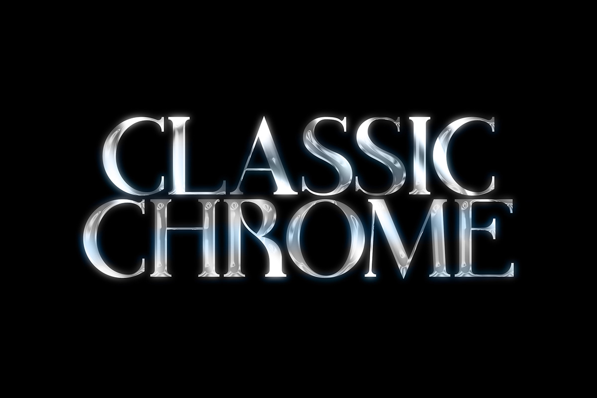 潮流机能赛博朋克风格三维3D金属LOGO字体样机背景图片笔刷PS素材 AAA - Classic Chrome_img_2